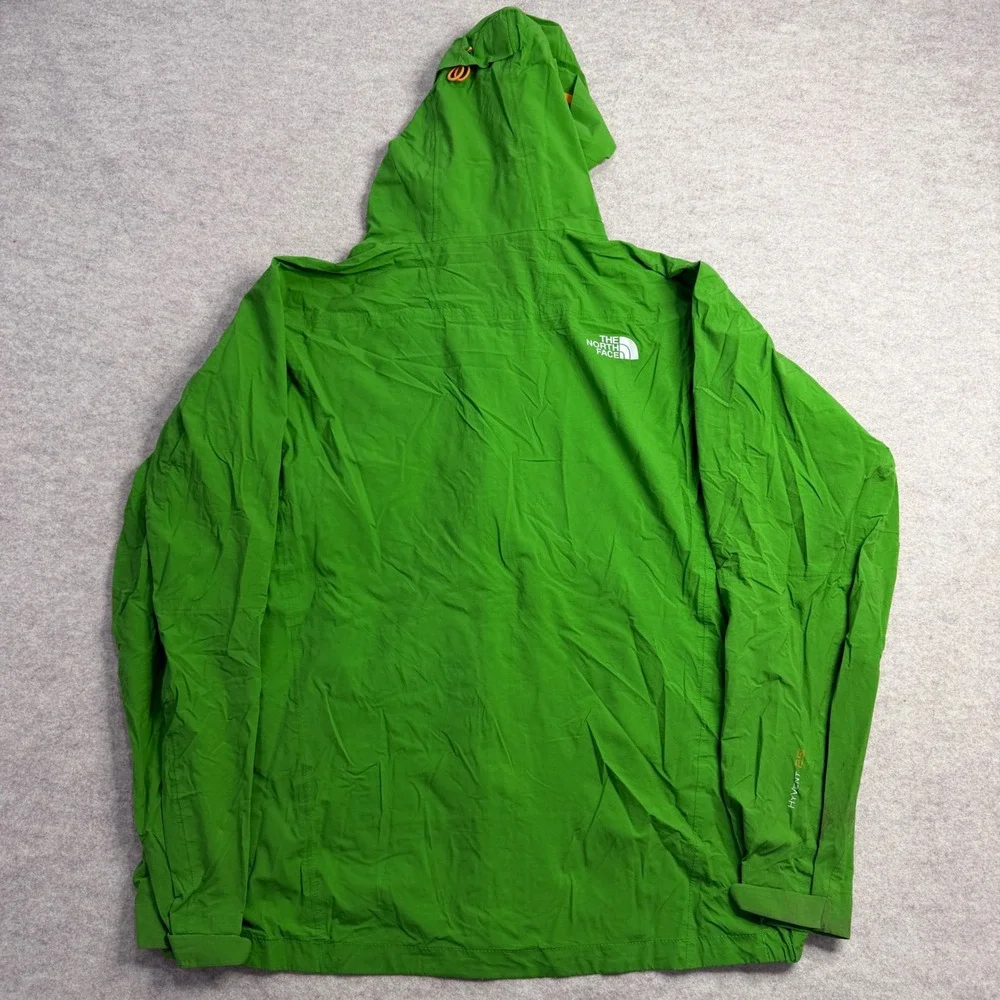 The North Face Summit Series HyVent 2.5L Jacket Mens Green Rain Shell Hooded L